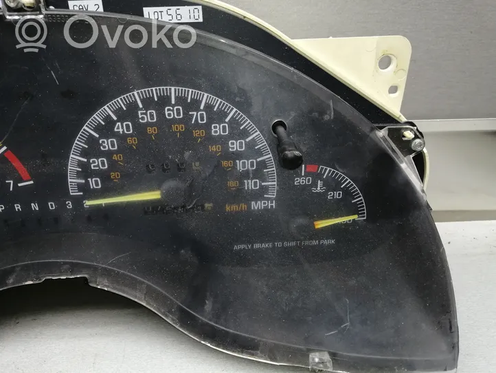 Pontiac Grand Prix Compteur de vitesse tableau de bord 16204883