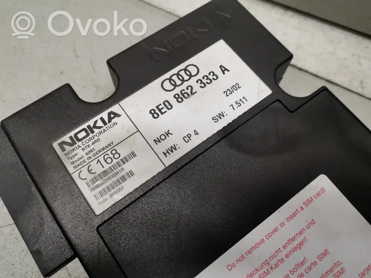 Audi A4 S4 B6 8E 8H Puhelimen käyttöyksikkö/-moduuli 8E0862333A