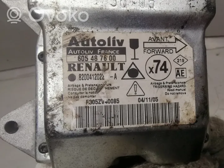 Renault Laguna II Module de contrôle airbag 8200412022