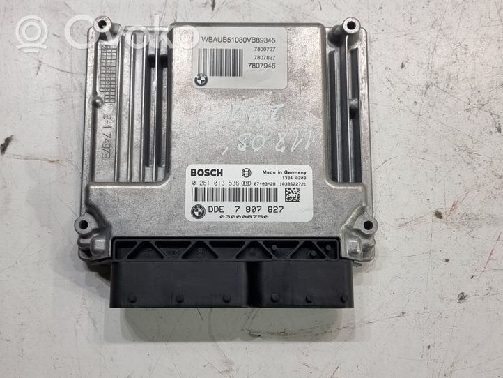 BMW 1 E81 E87 Sterownik / Moduł ECU 7807827