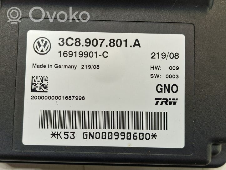 Volkswagen PASSAT B7 Rankinio stabdžio valdymo blokas 3C8907801A