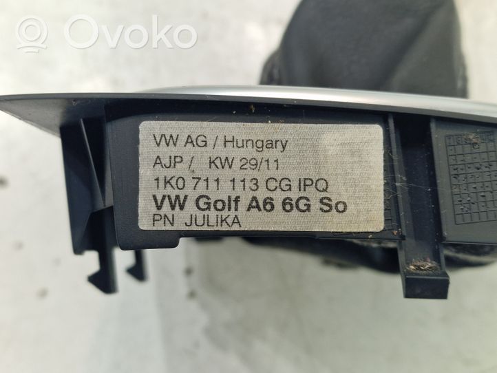 Volkswagen Golf VI Rivestimento in pelle/manopola della leva del cambio 1K0711113CG