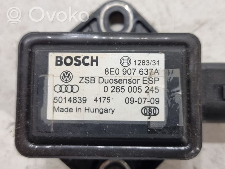 Audi A8 S8 D3 4E Sensore di imbardata accelerazione ESP 8E0907637A