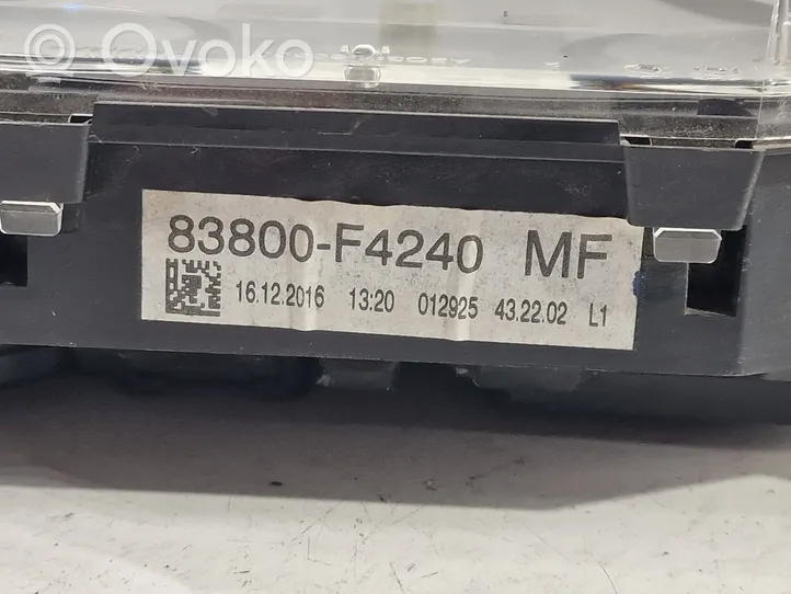 Toyota C-HR Nopeusmittari (mittaristo) 83800F4240