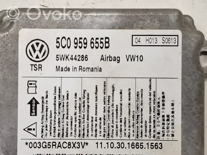 Volkswagen Golf VI Centralina/modulo airbag 5C0959655B