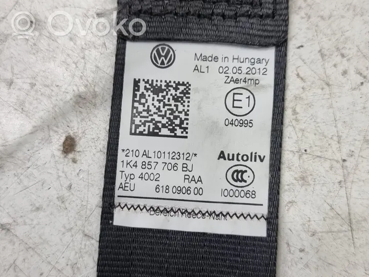 Volkswagen Golf VI Ceinture de sécurité avant 1K4857706BJ