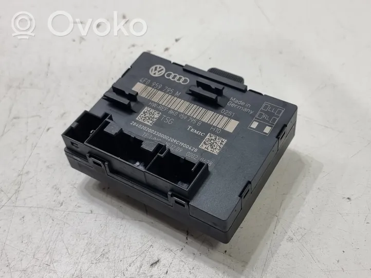 Audi A6 S6 C6 4F Oven ohjainlaite/moduuli 4F0959795M