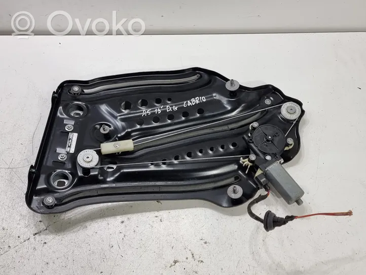 Audi A5 8T 8F Mécanisme lève-vitre de porte arrière avec moteur 8F0839398D