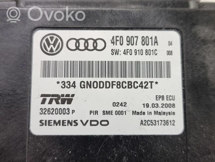 Audi A6 S6 C6 4F Bremžu sistēmas vadības bloks 4F0907801A