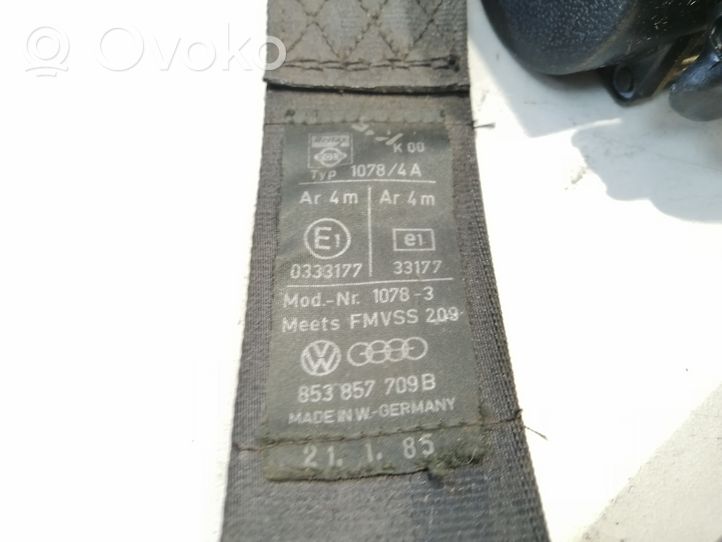 Audi 80 90 B2 Rear seatbelt 853857709B