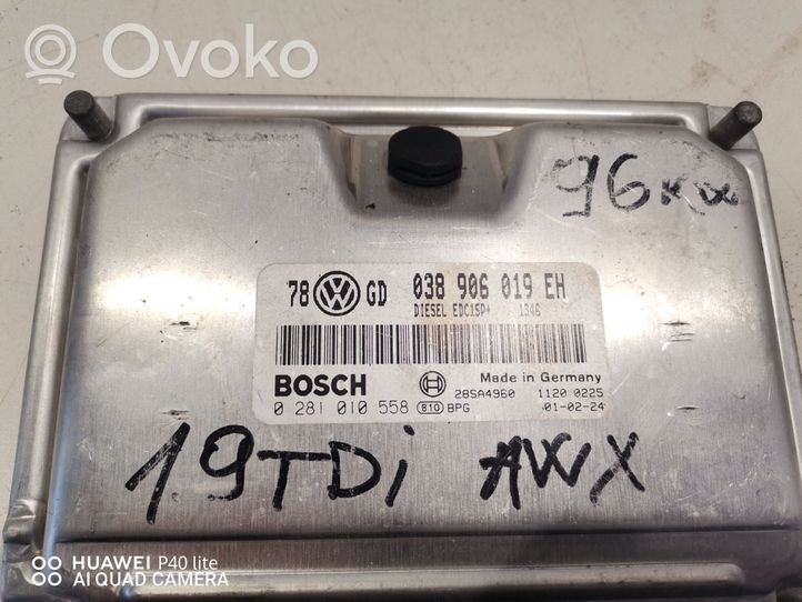 Audi A4 S4 B6 8E 8H Sterownik / Moduł ECU 038906019EH