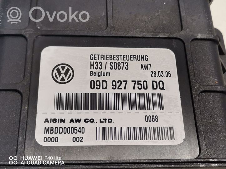 Volkswagen Touareg I Module de contrôle de boîte de vitesses ECU 09D927750DQ