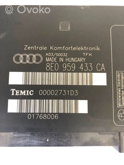 Audi A4 S4 B7 8E 8H Mukavuusmoduuli 8E0959433CA