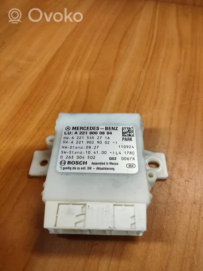 Mercedes-Benz S W221 Parking PDC control unit/module A2219000804