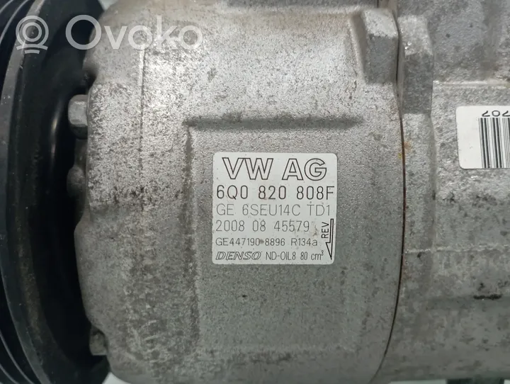 Volkswagen Polo Kompresor / Sprężarka klimatyzacji A/C 6Q0820808F