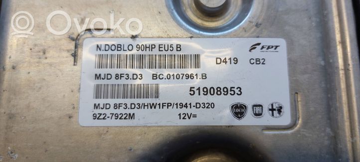 Fiat Doblo Sterownik / Moduł ECU 51908953