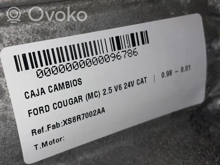 Ford Cougar Boîte de vitesses manuelle à 6 vitesses XS8R7002AA