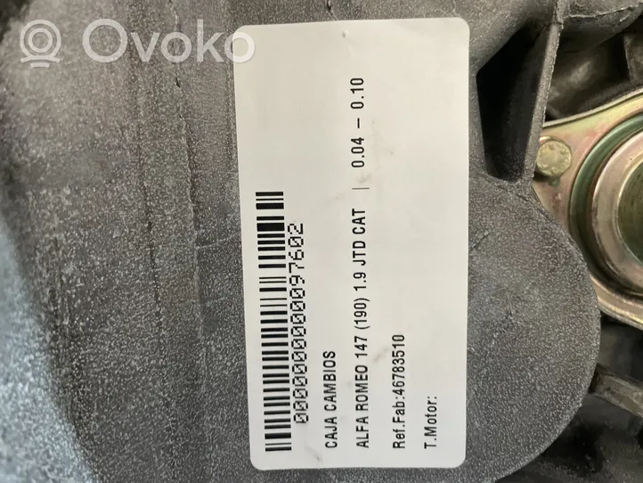 Alfa Romeo 147 Mechaninė 6 pavarų dėžė 46783510