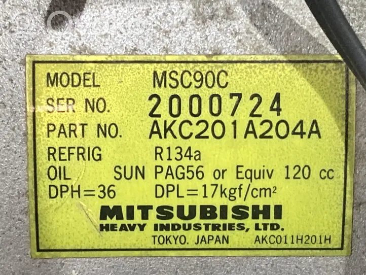 Mitsubishi Eclipse Compresseur de climatisation AKC201A204A