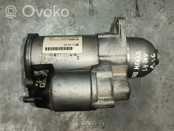 Opel Mokka Starter motor 25194650