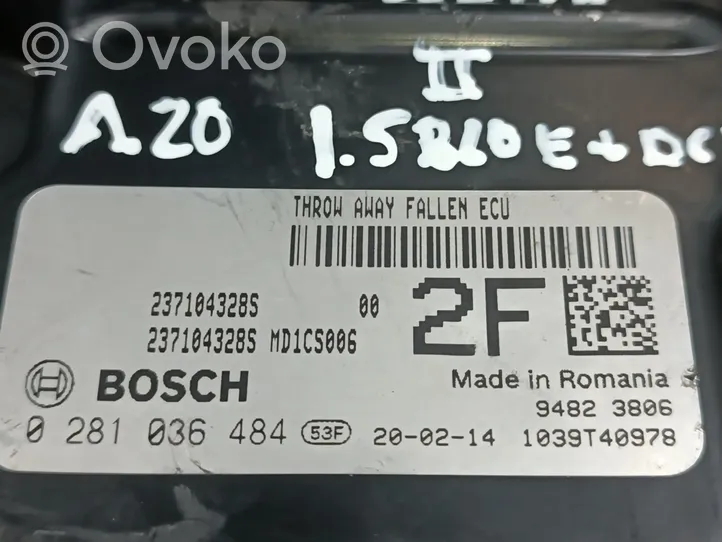 Dacia Logan II Sterownik / Moduł ECU 237104328S