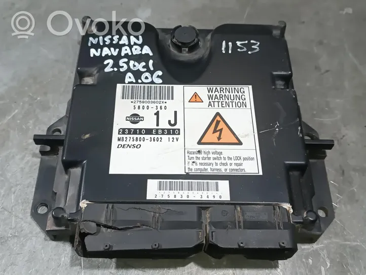 Nissan Navara Motorsteuergerät/-modul 2758303490