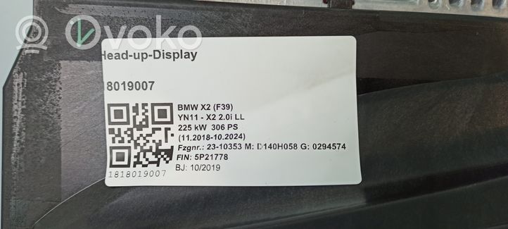 BMW X2 F39 Wyświetlacz Head Up 024417