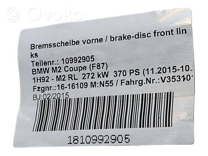 BMW M2 F87 Stūres statnis 7802277  