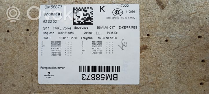 BMW 7 G11 G12 Fotele / Kanapa / Komplet 023886