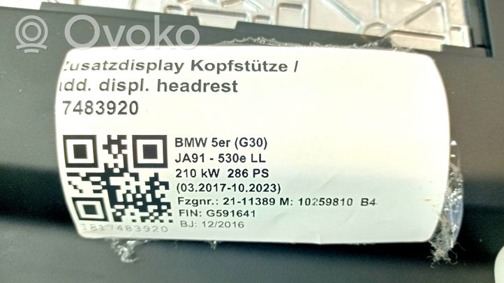 BMW 5 G30 G31 Monitor / wyświetlacz / ekran 022448