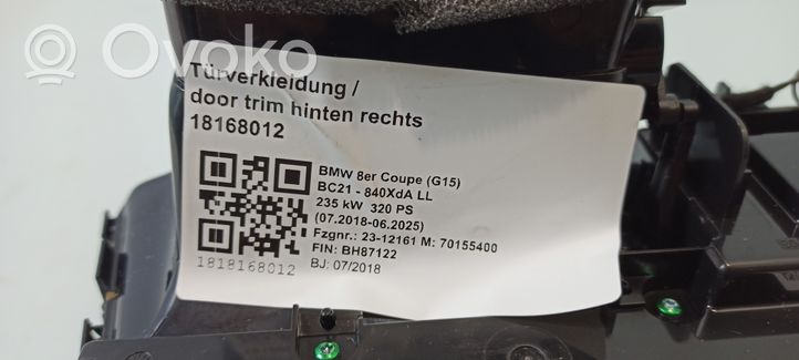BMW 8 G15 Unité de contrôle climatique 027459