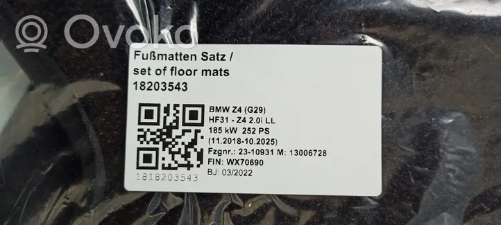 BMW Z4 g29 Kilimėlių komplektas 027467