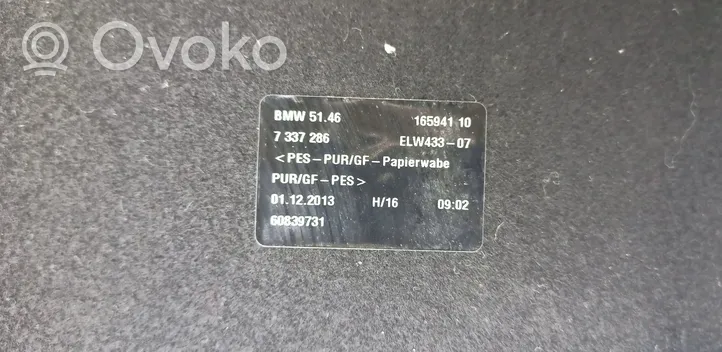 BMW 4 F32 F33 Półka tylna bagażnika 027717