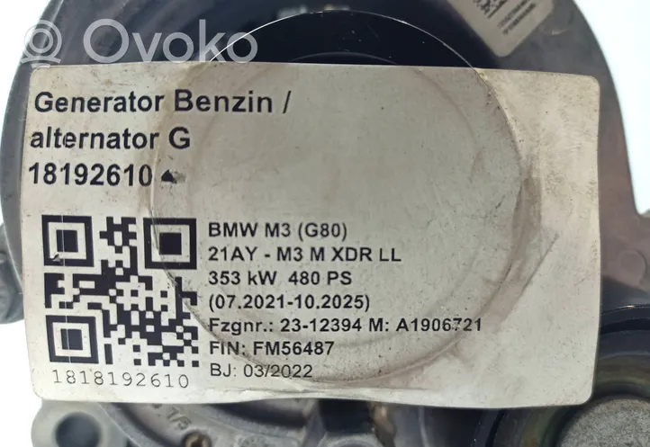 BMW M3 G80 Générateur / alternateur 027731