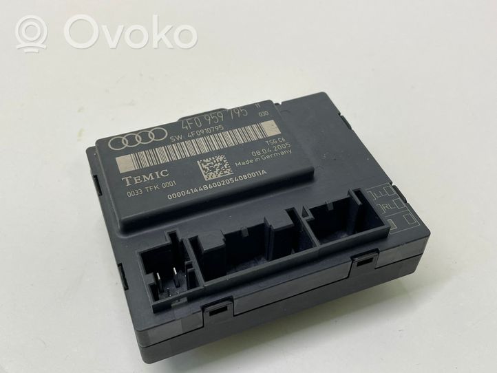 Audi A6 S6 C6 4F Durų elektronikos valdymo blokas 4F0959795