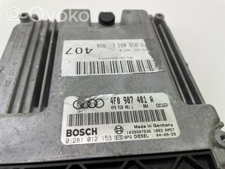 Audi A6 S6 C6 4F Variklio valdymo blokas 4F0907401A