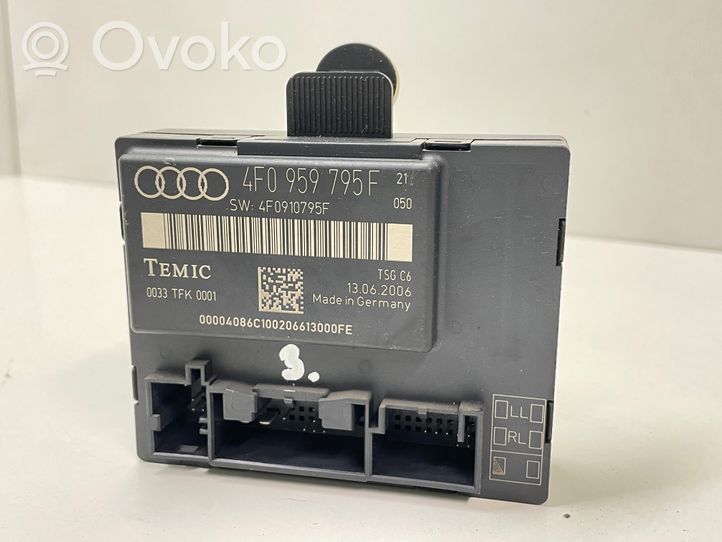 Audi A8 S8 D3 4E Durų elektronikos valdymo blokas 4F0959795F