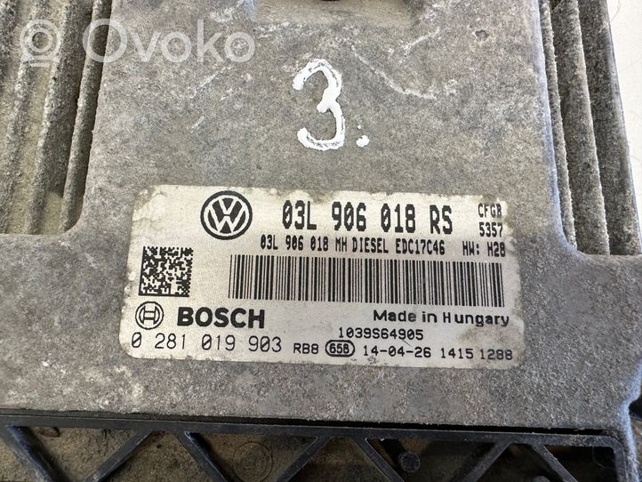 Skoda Superb B6 (3T) Calculateur moteur ECU 03L906018RS