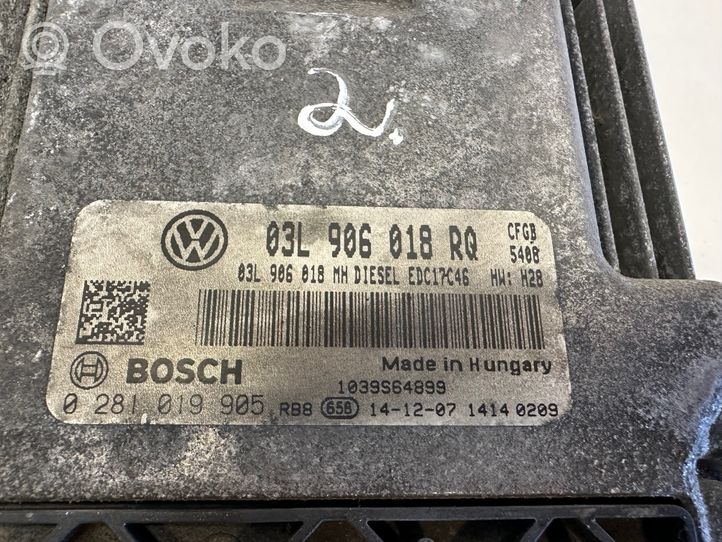 Skoda Superb B6 (3T) Calculateur moteur ECU 03L906018RQ