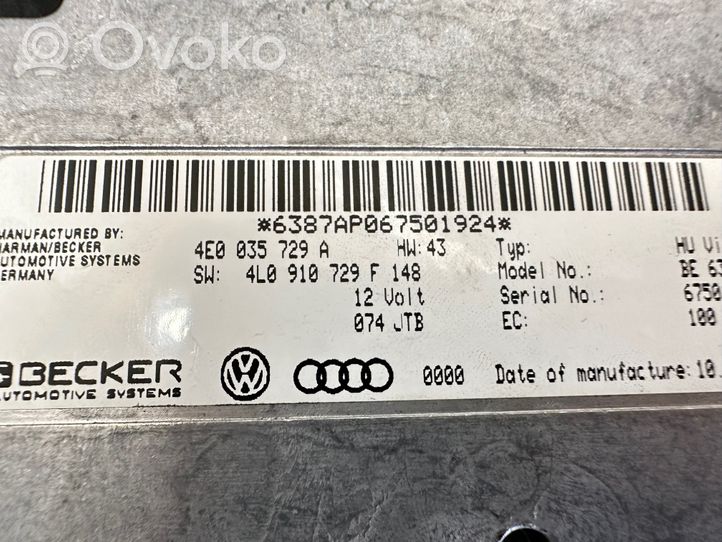 Audi Q7 4L Unité / module navigation GPS 4E0035729A