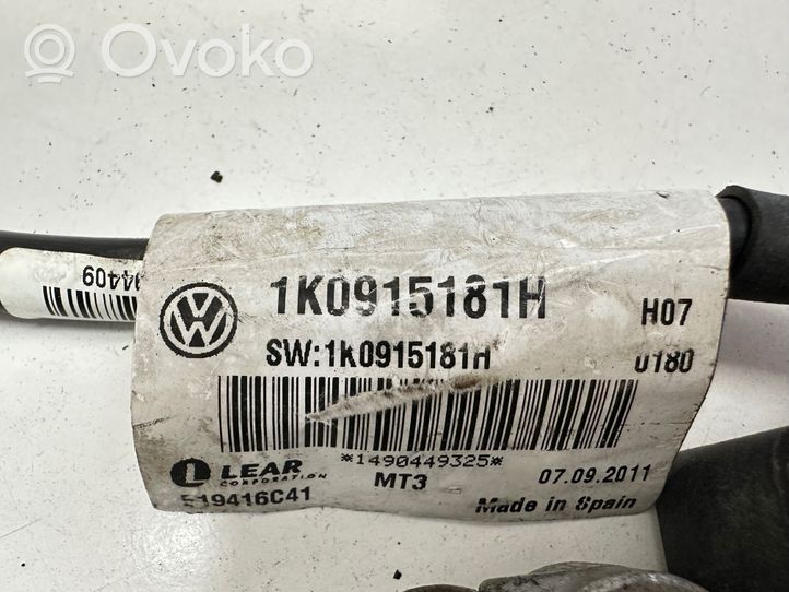 Volkswagen Tiguan Negative earth cable (battery) 1K0915181H