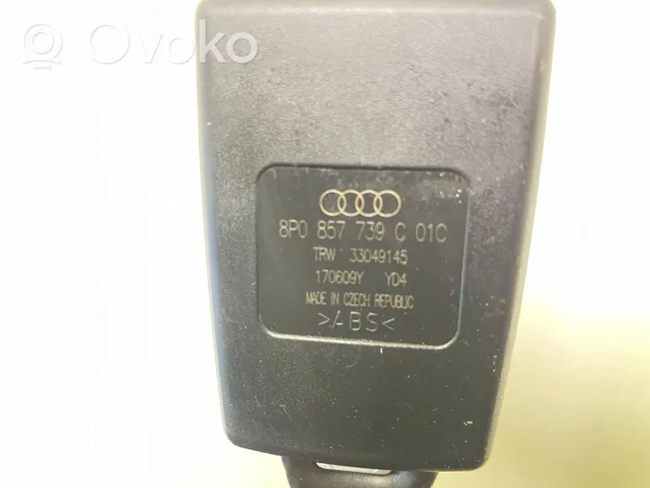 Audi A3 S3 A3 Sportback 8P Klamra tylnego pasa bezpieczeństwa 8P0857739C