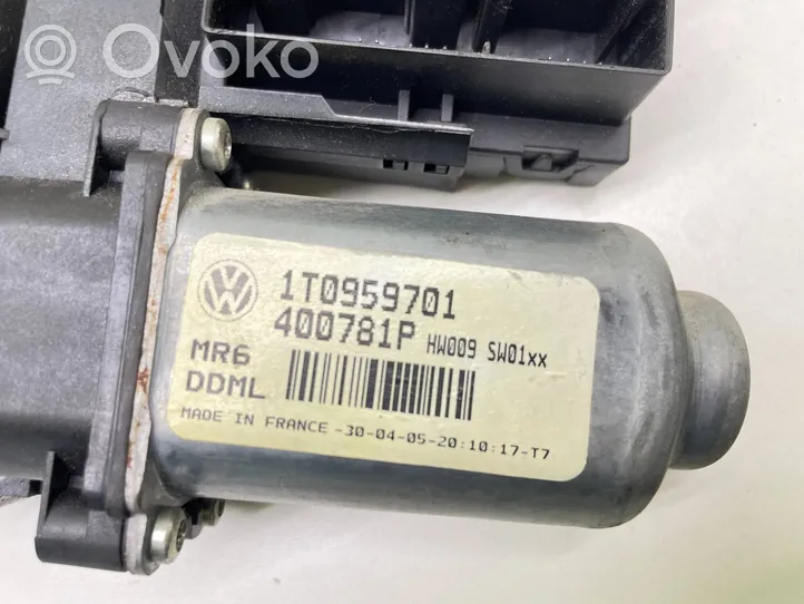 Volkswagen Touran I Silniczek podnośnika szyby drzwi przednich 1T0959701