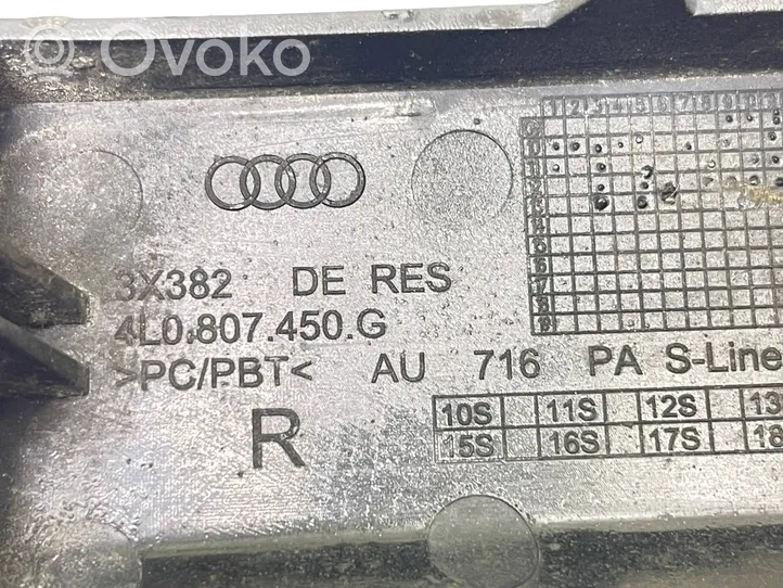 Audi Q7 4L Zaślepka haka holowniczego zderzaka tylnego 4L0807450G