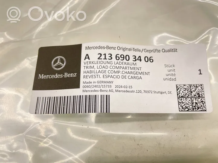 Mercedes-Benz E W213 Muu vararenkaan verhoilun elementti A2136903406