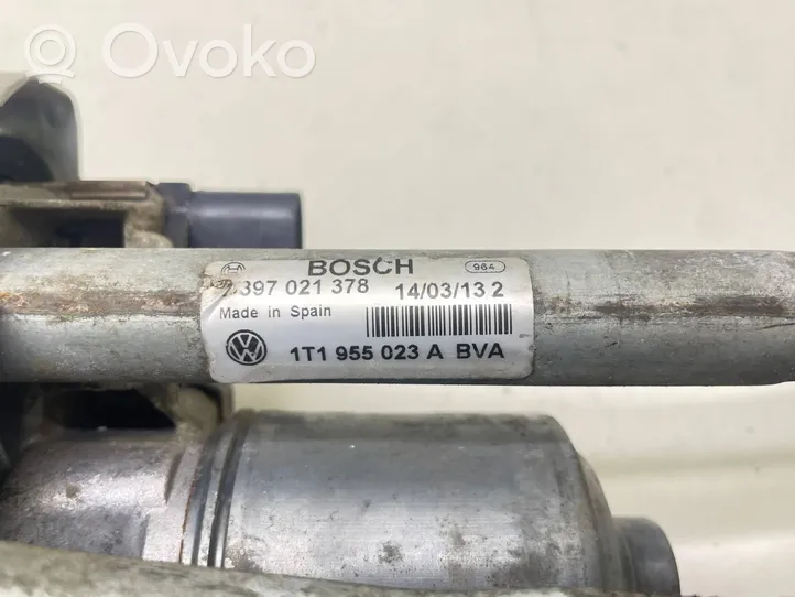 Volkswagen Caddy Mechanizm i silniczek wycieraczek szyby przedniej / czołowej 1T1955023A