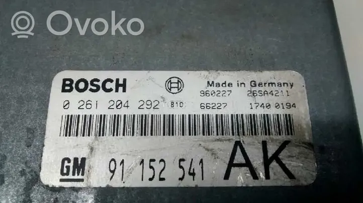 Opel Frontera A Sterownik / Moduł ECU 91152541AK