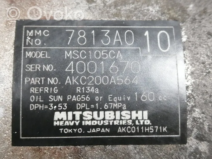 Mitsubishi Grandis Compressore aria condizionata (A/C) (pompa) 7813A010