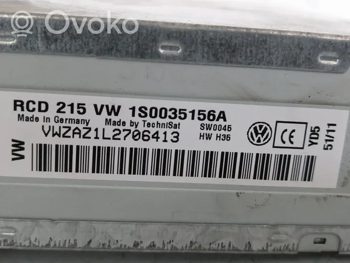 Volkswagen Up Panel / Radioodtwarzacz CD/DVD/GPS 1S0035156A