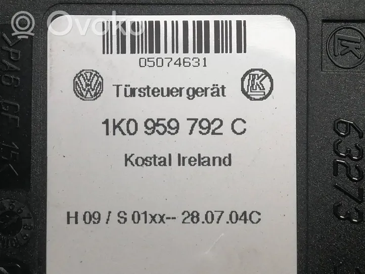 Volkswagen Touran I Etuoven sähkökäyttöinen ikkunan nostin 1T0959702